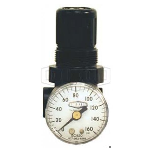 Norgren by  Miniature Non-Relieving Water Regulator with GC620 Gauge, 1.75 GPM Flow Rate, 150 psi Pr